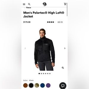 Mountain Hardwear Men's Polartec High Loft Jacket